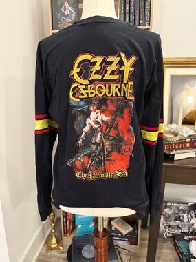 686 x Ozzy Osbourne | The Ultimate Sin Black Long-Sleeve Graphic Shirt Medium